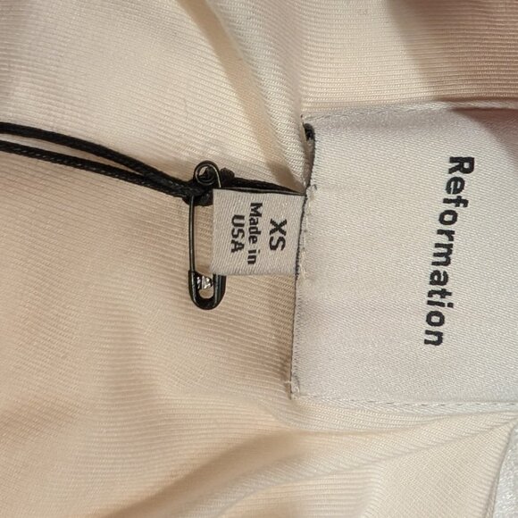 Reformation Suvi Knit Dress Ivory - Size XS - Picture 3 of 10